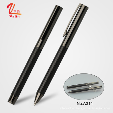 High quality twist metal pen luxury pen set carbon fiber ball pen with custom logo